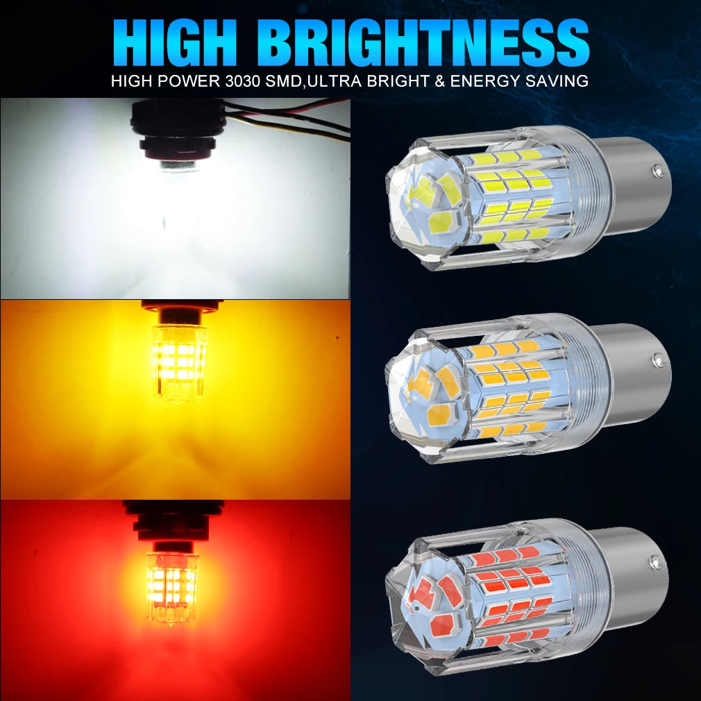 P21W BA15S LED Bulb Canbus 1156 BAY15D 1157 P21/5W LED Car Lights BAU15S PY21W Bulb Signal