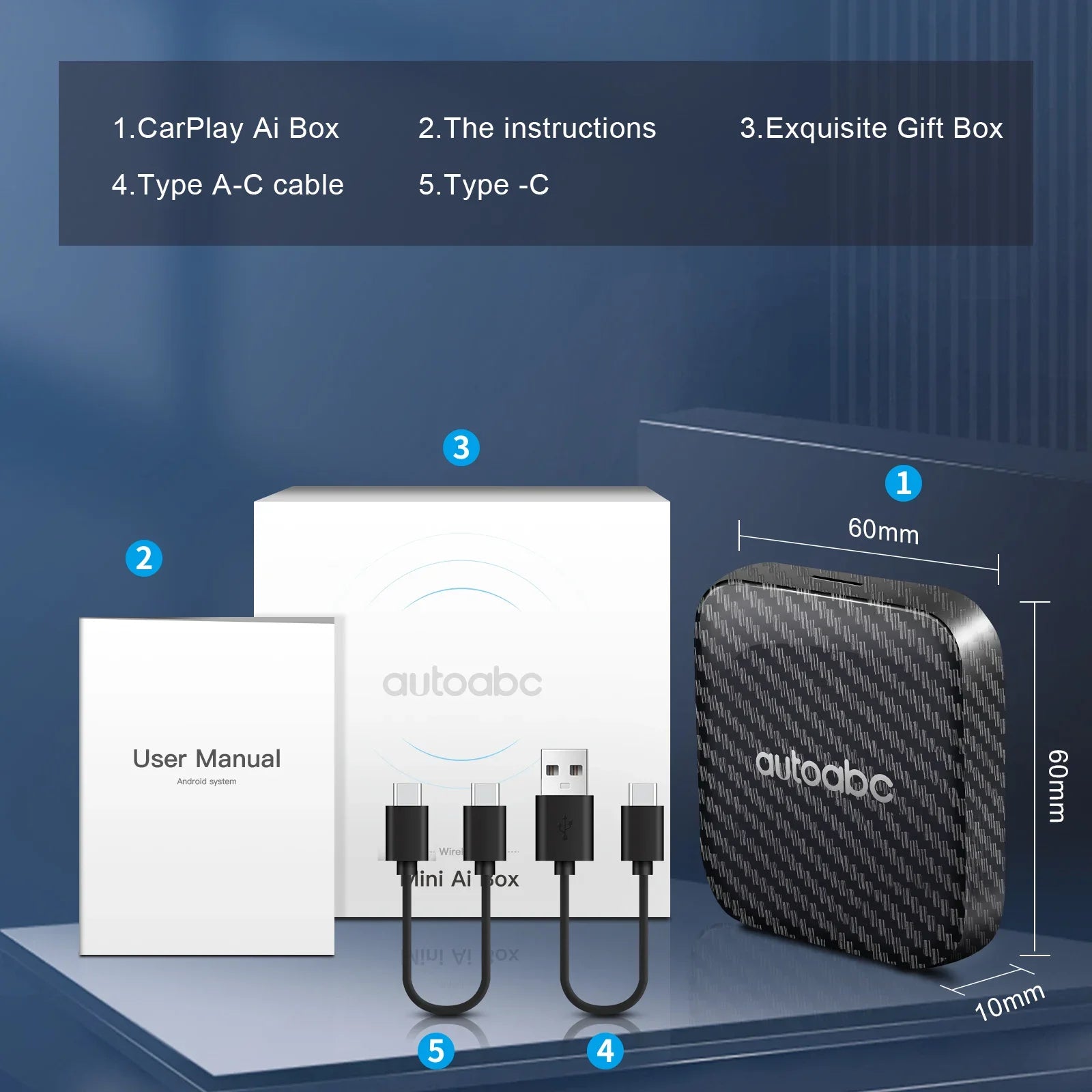 Wireless Carplay Android Auto Smart Mini AI Box For Netflix Youtube Toyota VW Mazda Hyunda | AUTOKITSHOP