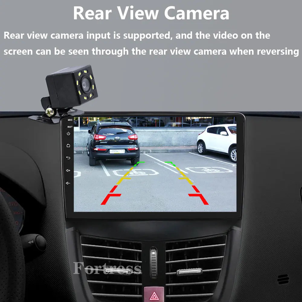 Android 16 Carplay Auto 2K Screen Car Radio BT Multimedia Player For Peugeot 207 CC 207CC