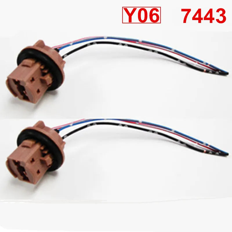 T20 T25 3157 3156 LED Bulb Socket Harness Wire BA15S P21W 1157 P21/5W Brake Signal Light L