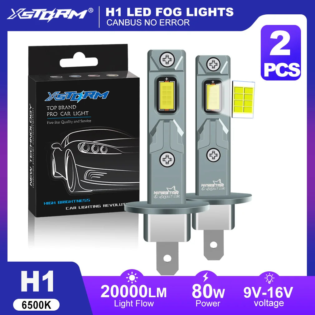 XSTORM H1 LED Headlight Canbus 20000LM 80W H11 H4 LED Light Bulbs Car H7 Headlight Fog Lig