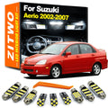 ZITWO 10Pcs For Suzuki Aerio 2002 2003 2004 2005 2006 2007 LED Bulb Interior Dome Map Reading Pl - Canbus LED Car Light