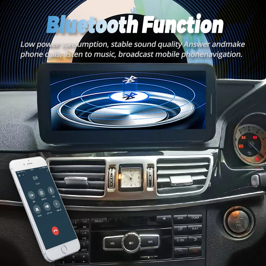 Bluetooth DSP Car Radio For Benz E W207 A207 C207 2014 Screen Android 14 Navi Wireless Car