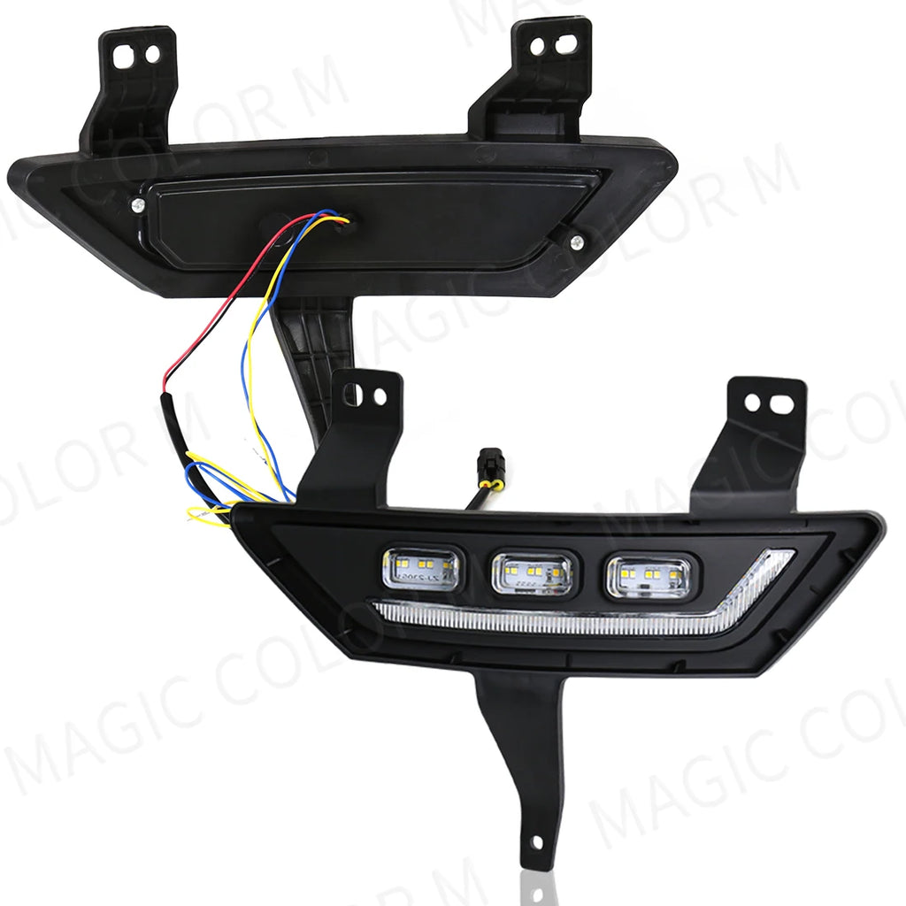 For GWM Great Wall POER 2021 2022 LED Daytime Running Lights DRL Car Fog Lamps Turn Signal | AUTOKITSHOP