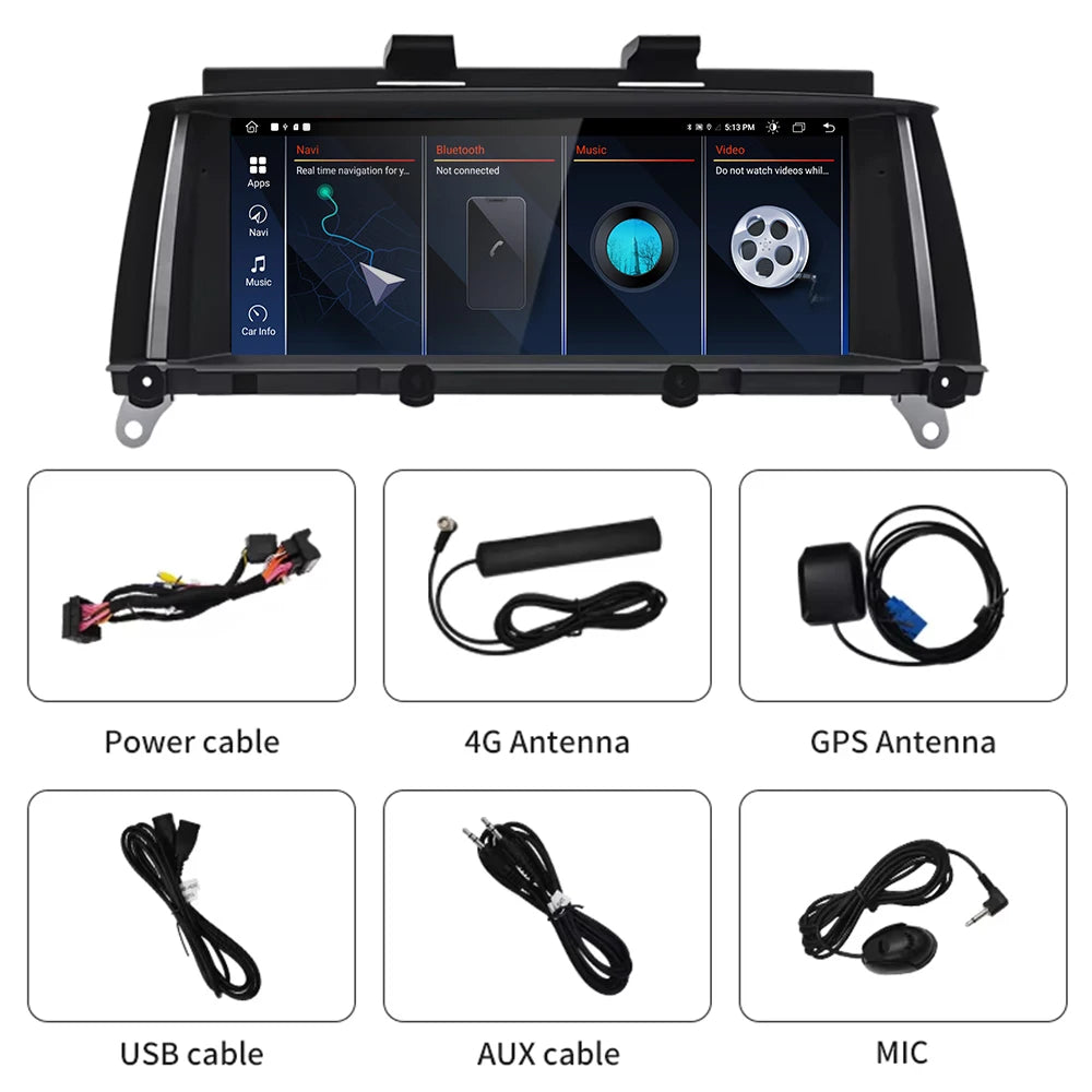 8.8INCH Andriod For BMW X3 X4 2011 -2017 CIC EVO NBT System GPS Navigation Car Multimedia