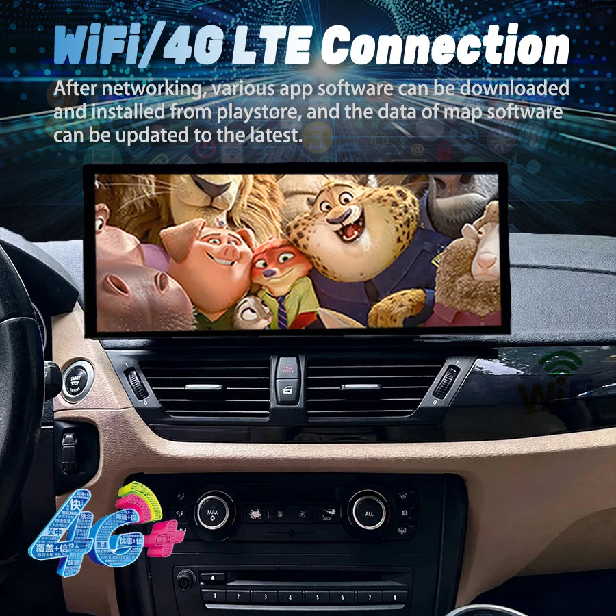 15.8inch Android For BMW X1 E84 2009-2015 Car Stereo Radio Multimedia Screen Player GPS Na