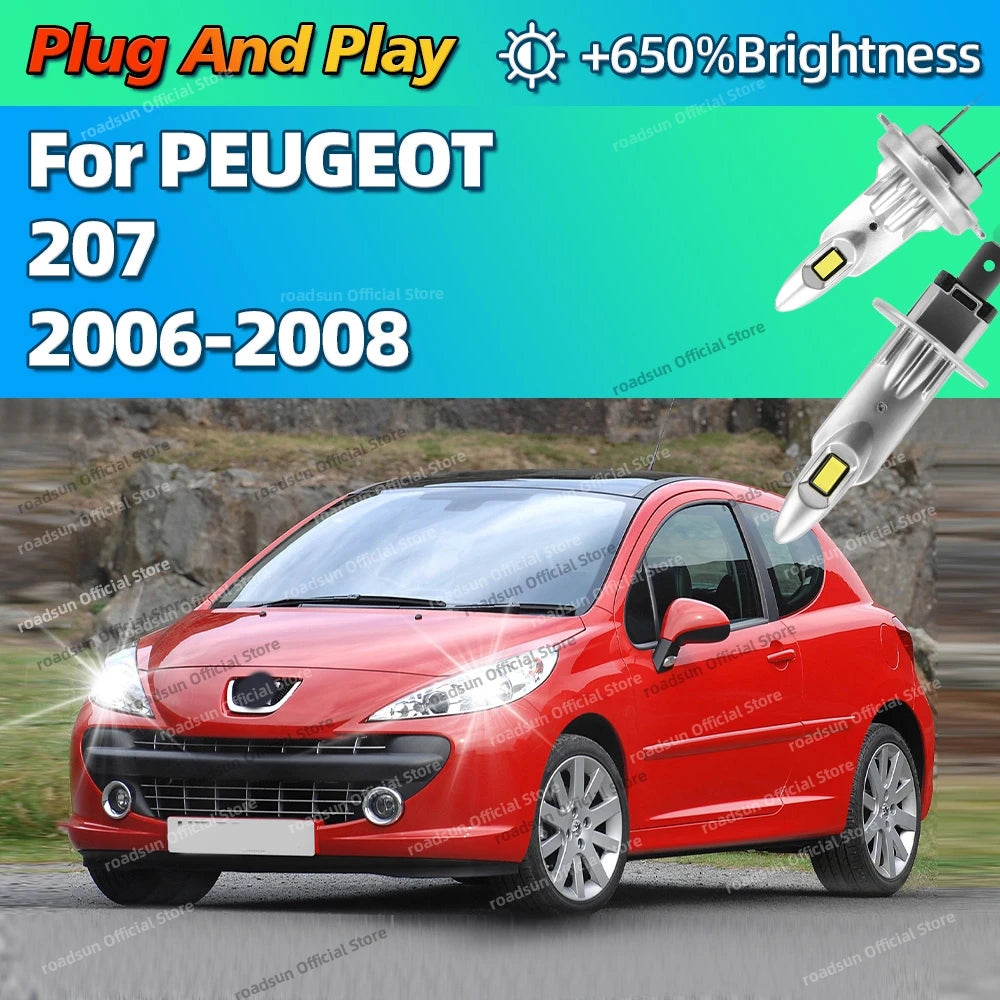 2/4Pcs LED Powerful Car Headlight Bulbs 25000LM Super Bright Auto Lights Plug and Play For