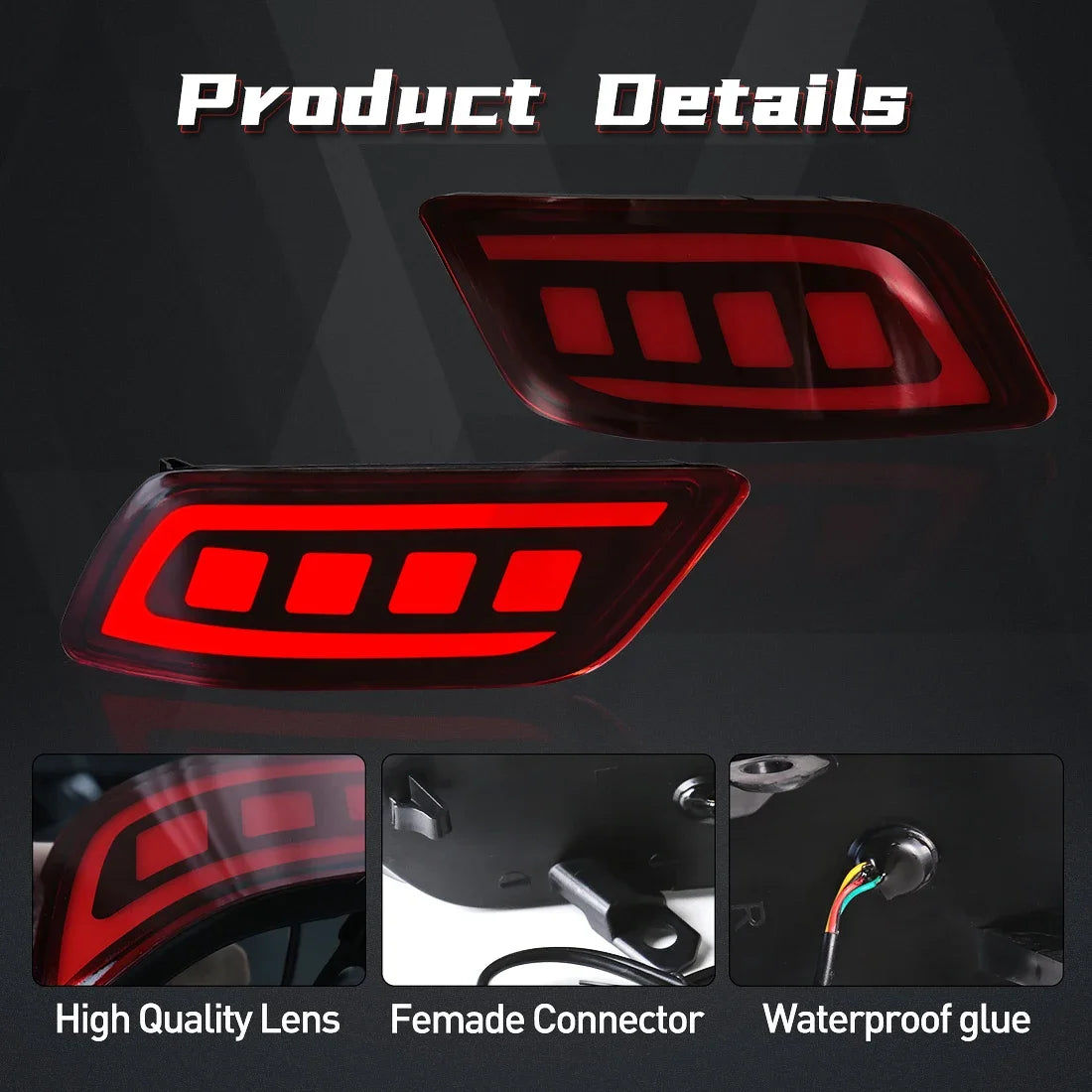 For Subaru Forester 2019 2020 2021 2022 2023 Car LED Rear Bumper Reflector Light Tail Sequ | AUTOKITSHOP