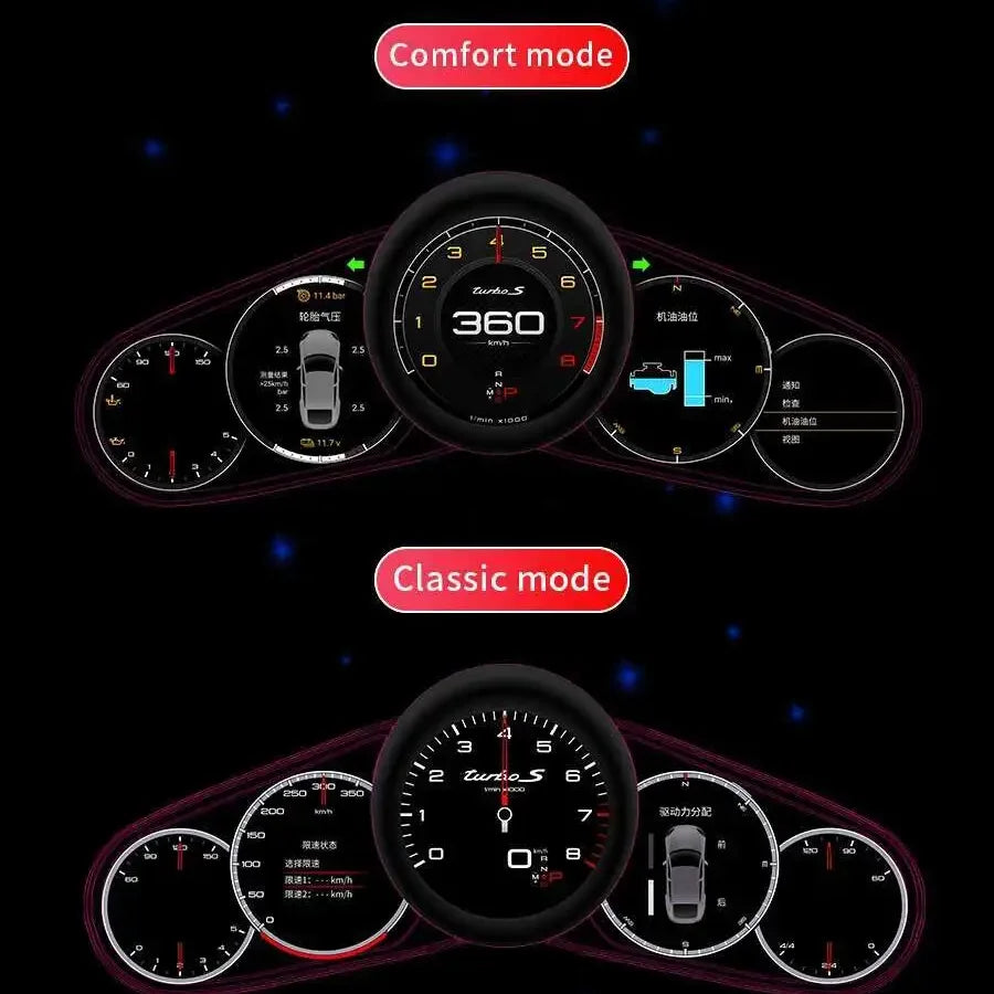 Car LCD Digital Cluster For Porsche Panamera 2010-2016 Virtual Cockpit SpeedMeter Dash Scr | AUTOKITSHOP