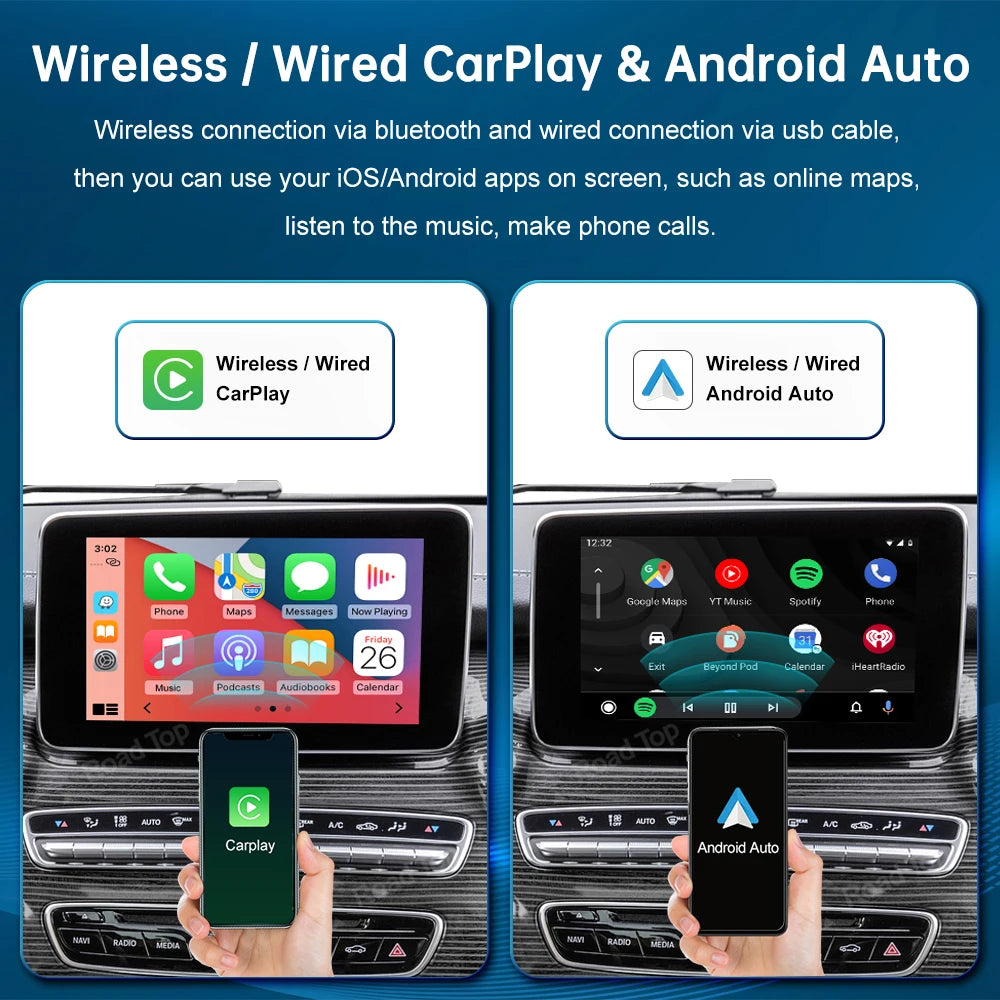 Wireless CarPlay Android Auto for Mercedes Benz V-Class W447 2014-2018 Vito Viano, with Mi | AUTOKITSHOP