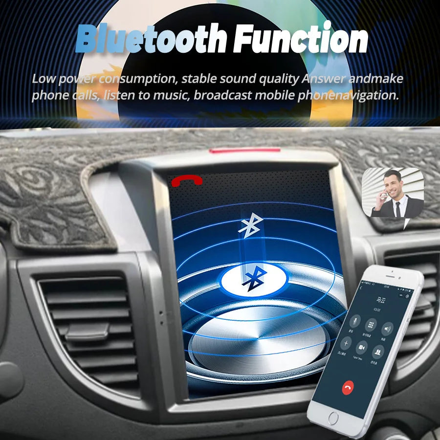 10.4" Screen Android Multimedia Player For Honda CRV CR-V 2.0L 2.4L 2012-2016 Auto Radio N