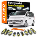 ZITWO 10Pcs LED Interior Door License Plate Light Bulb Kit For Hyundai Staria 2021 2022 2023 Sun - Canbus LED Car Light