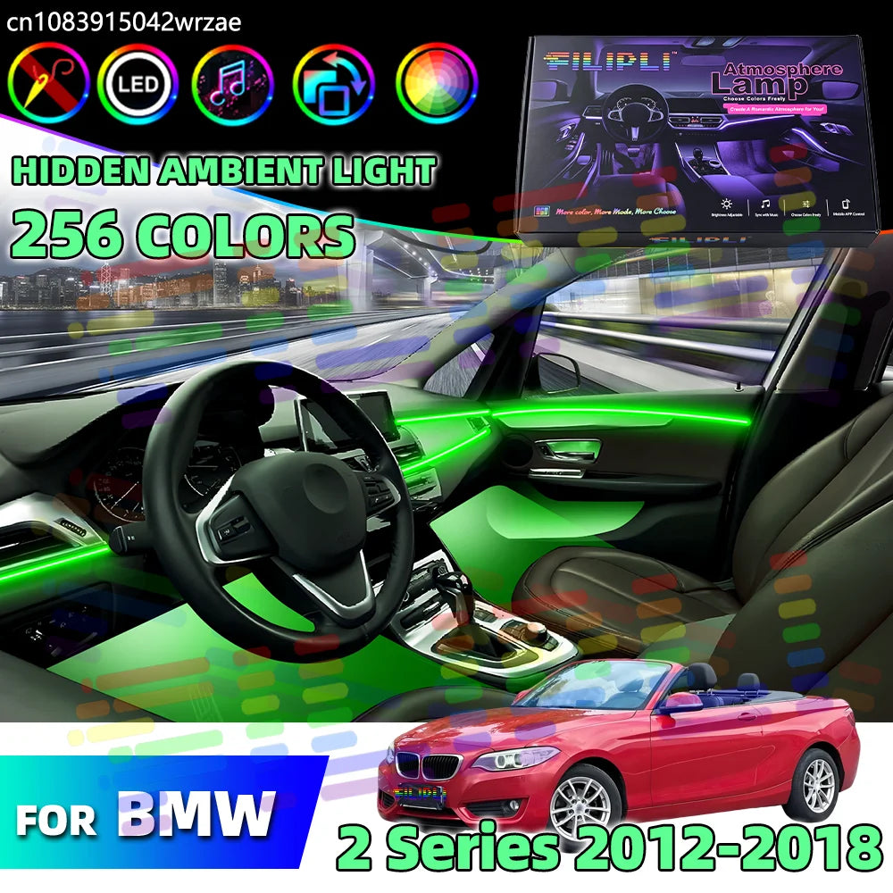 64 RGB - Ambient Light - for BMW F22 F23 - App Control - Car Interior Lighting | AUTOKITSHOP