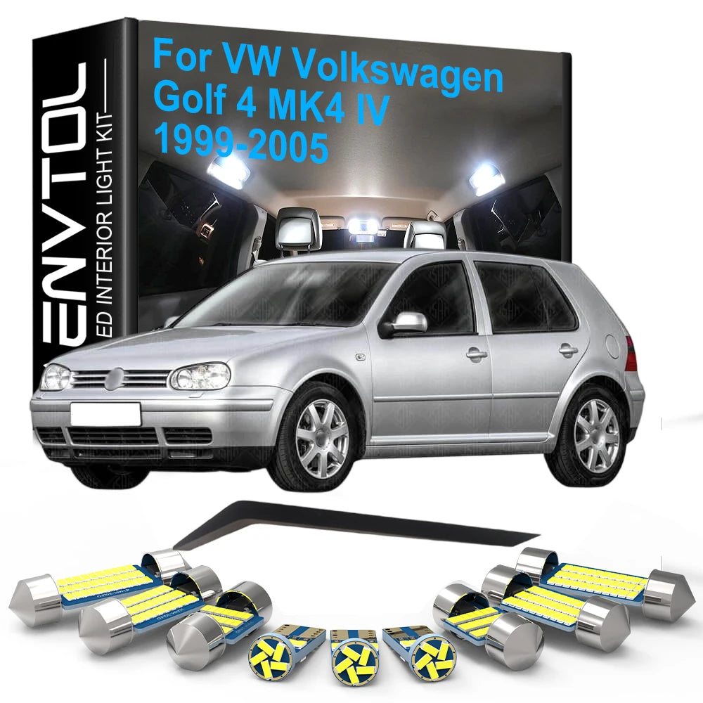 13-Piece LED Interior Light Kit for VW MK4 - Canbus Error-Free Interior Bulbs