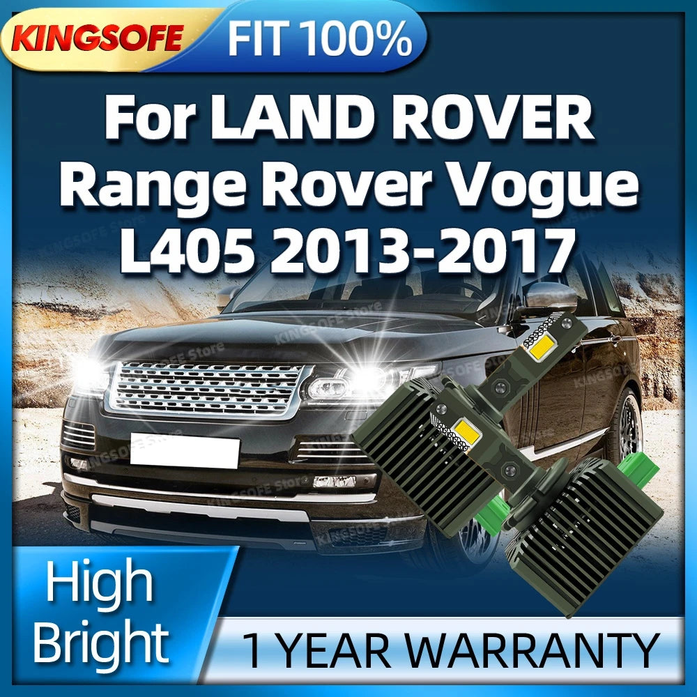 LED Headlight 1:1 Car Lamp Xenon HID D3S Auto Bulbs 6000K For LAND ROVER Range Rover Vogue
