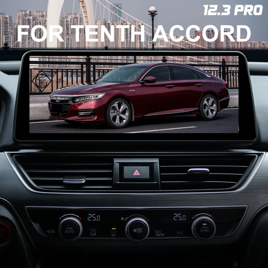 12.3" Screen For Honda Accord Android 14 2019 2020 2021 All In One GPS Navigation Car Mult