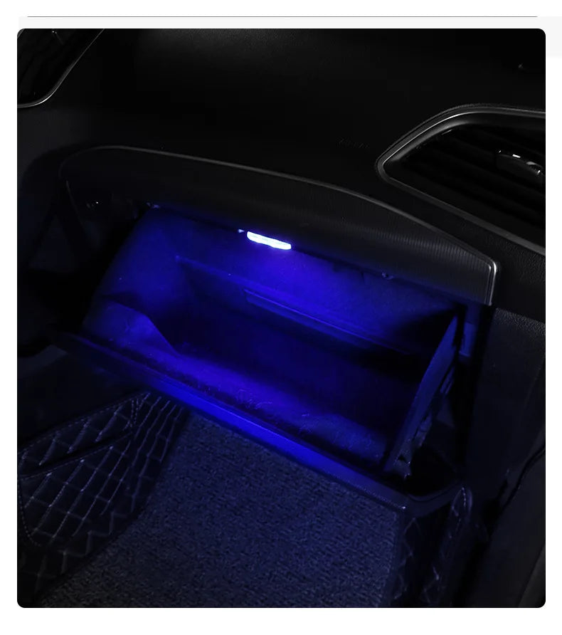 Car LED Touch Lights Wireless Interior Light Magnetic Auto Door Light Roof Ceiling Lamp Reading Lamp USB Rechargeable 5V