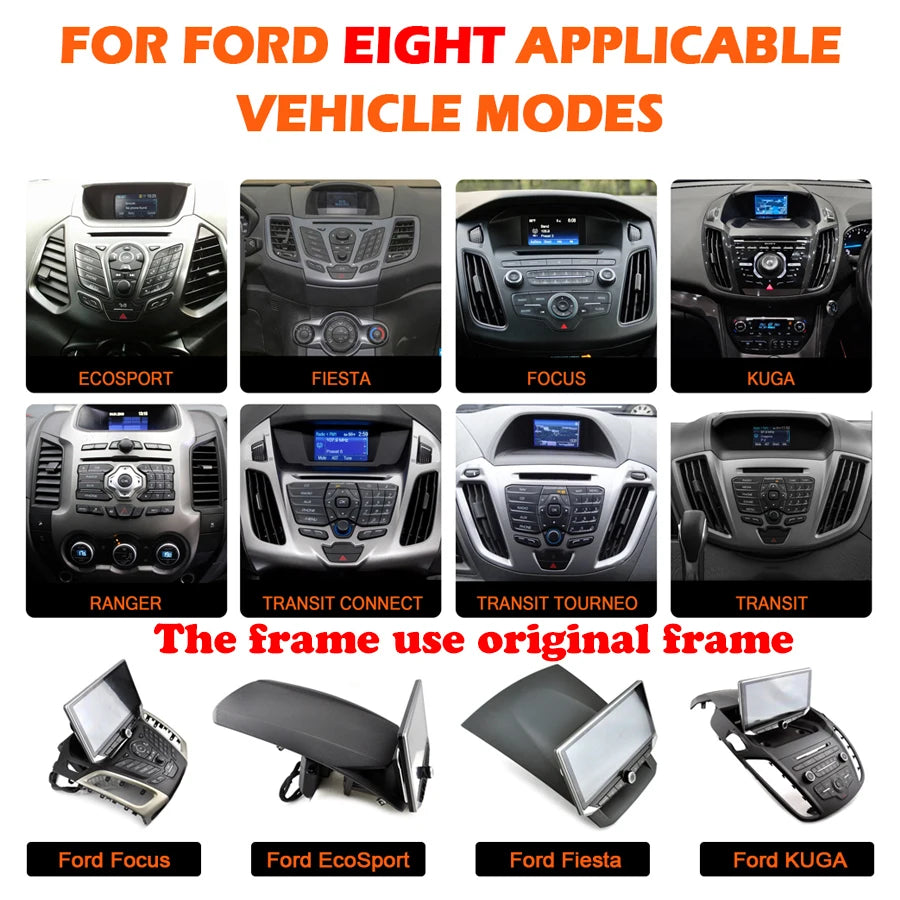 10.88inch Android Screen For Ford Transit 2013 2014 2015 2016 2017 2018 Wireless CarPlay A