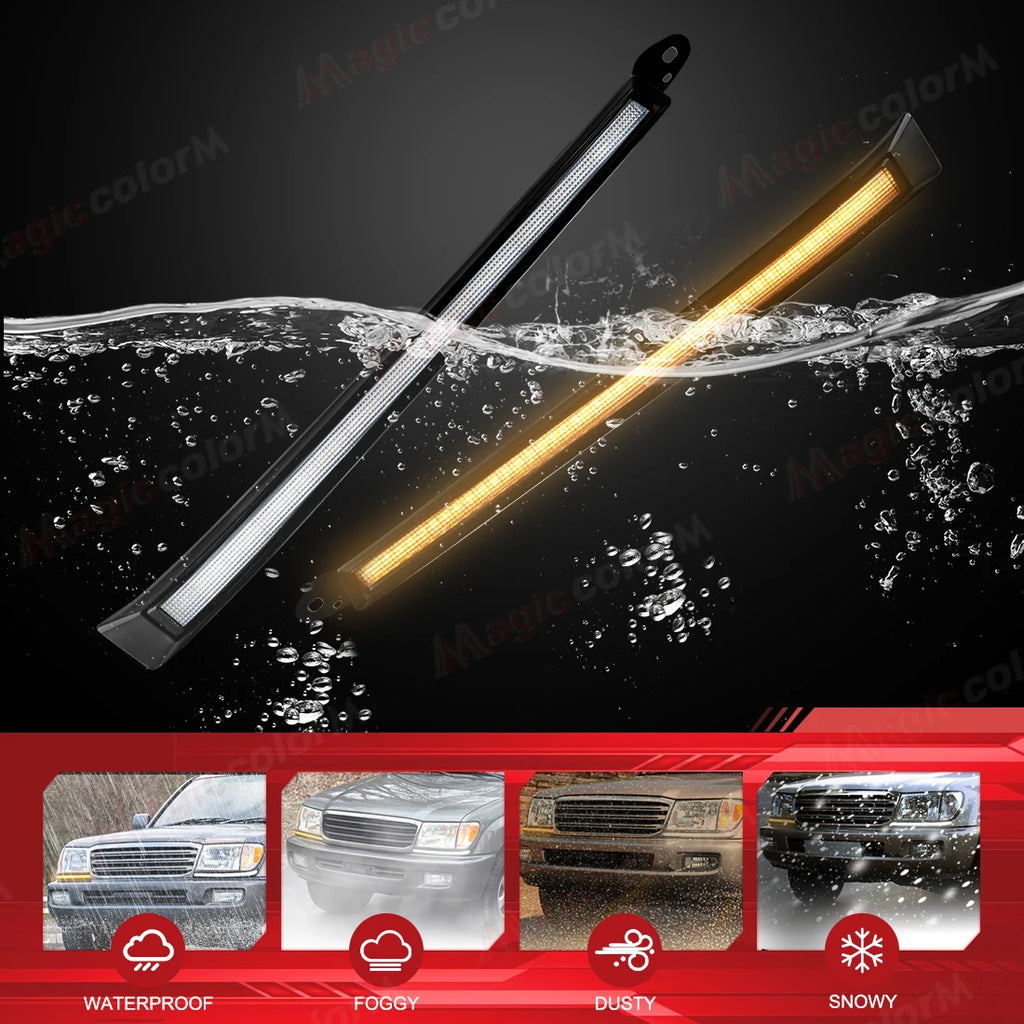 For Toyota Land Cruiser 4500 4700 100 LC100 FZJ100 UZJ100 98-07 Daytime Running Lights LED | AUTOKITSHOP