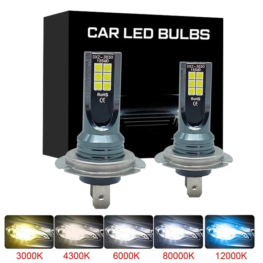 H7 LED Light H4 H11 H3 H8 H9 Super Bright Car Fog Light H16JP H1 9005 Hb3 9006 Hb4 Auto Dr