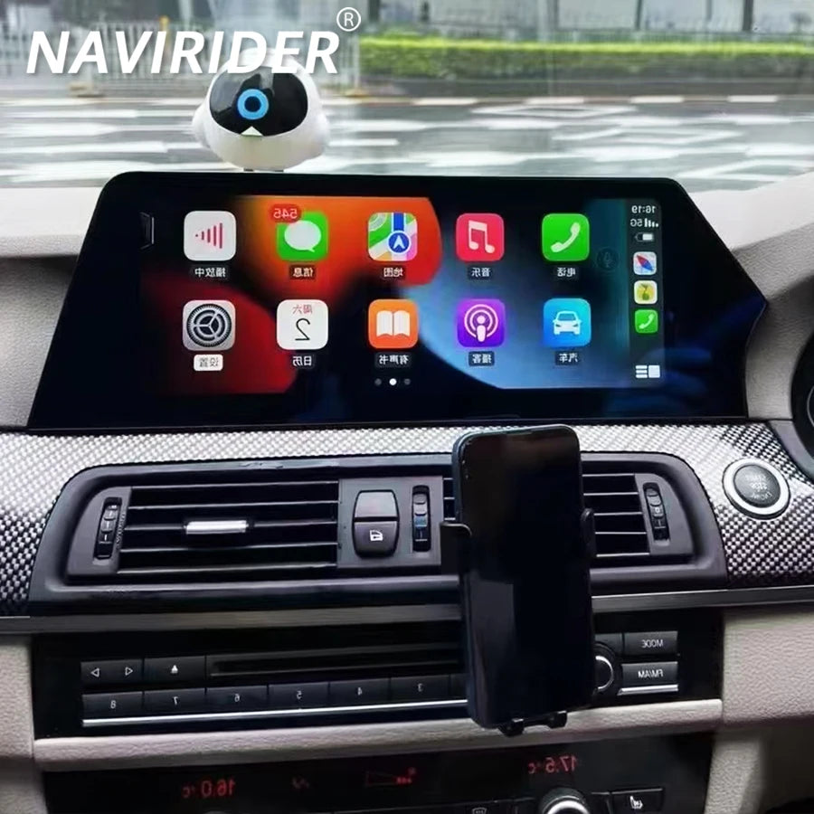 Android 15 CarPlay Blade Screen Car Multimedia Video Player RHD Radio For BMW 5 Series F10