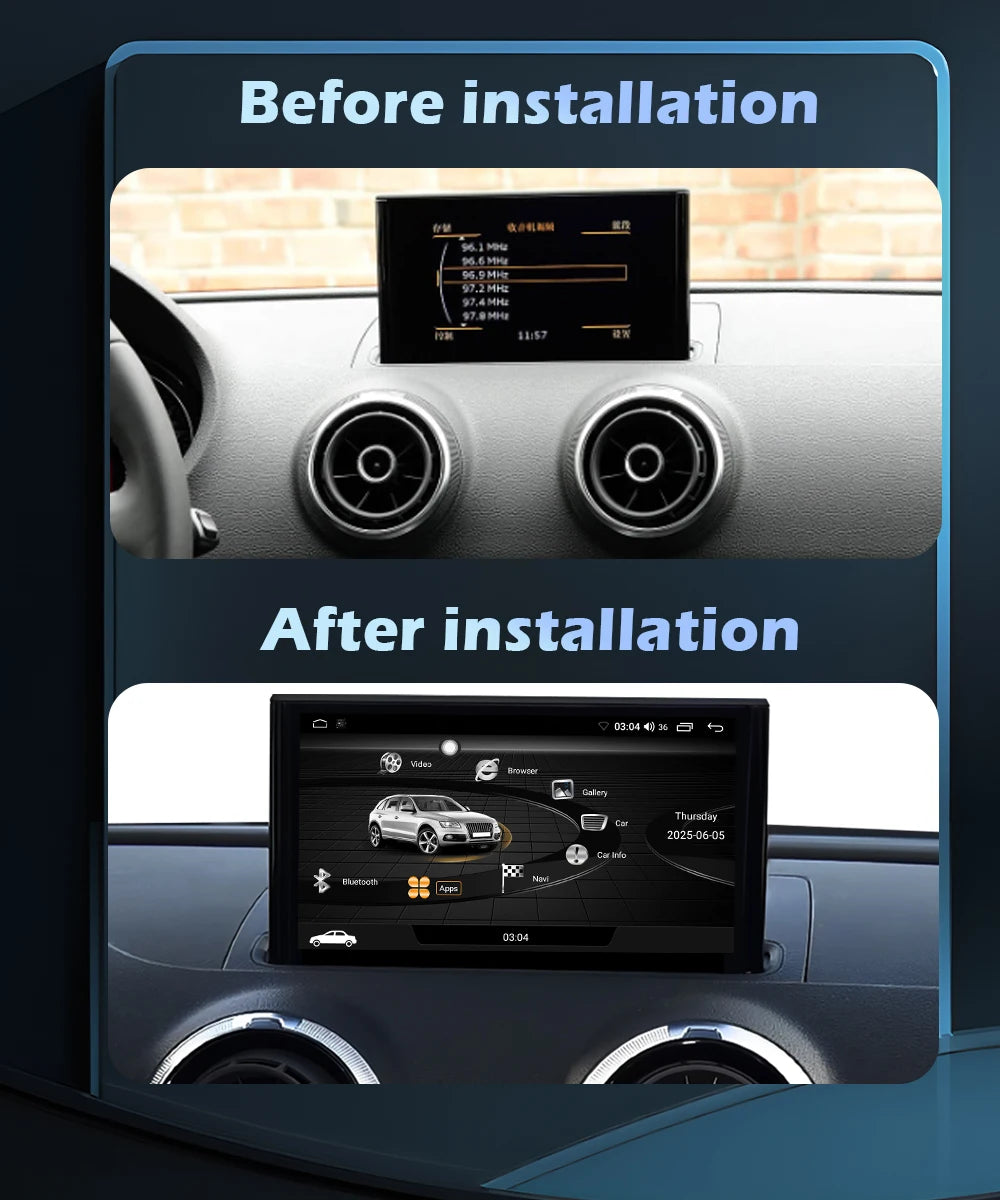 7inch Android For Audi A3 2013 - 2018 Wireless Carplay Car Radio Multimedia Player GPS Nav