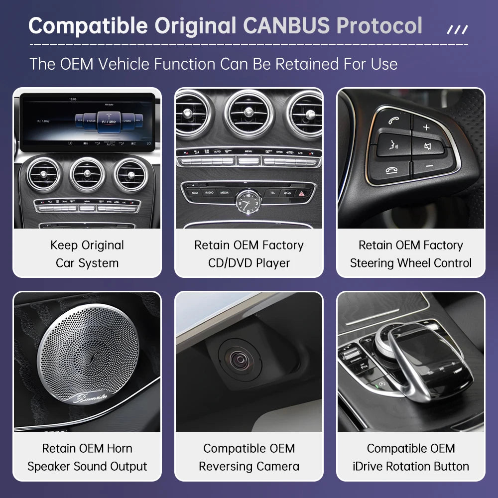 12.3" Linux Touch Screen for Mercedes Benz W205 GLC C V Class V447 GLA CLA NTG5.0 2015-201