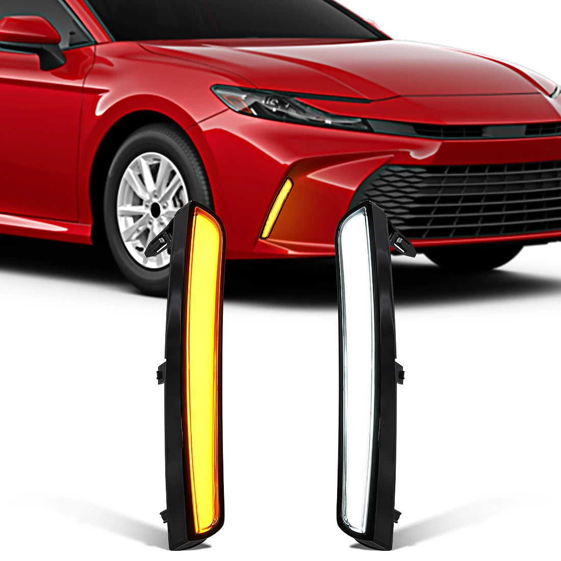 For Toyota Camry 2024 2025 9th Gen LED DRL Daytime Running Lights Turn Signal Lamps White  | AUTOKITSHOP