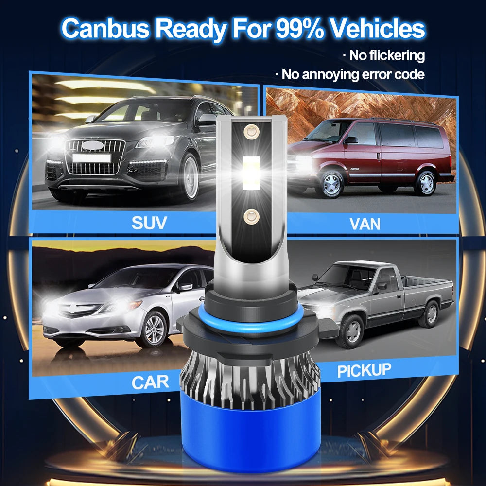 120W Canbus Car Headlight Bulbs 6000K White 12V Auto Lamps 20000LM High Power For Hummer H