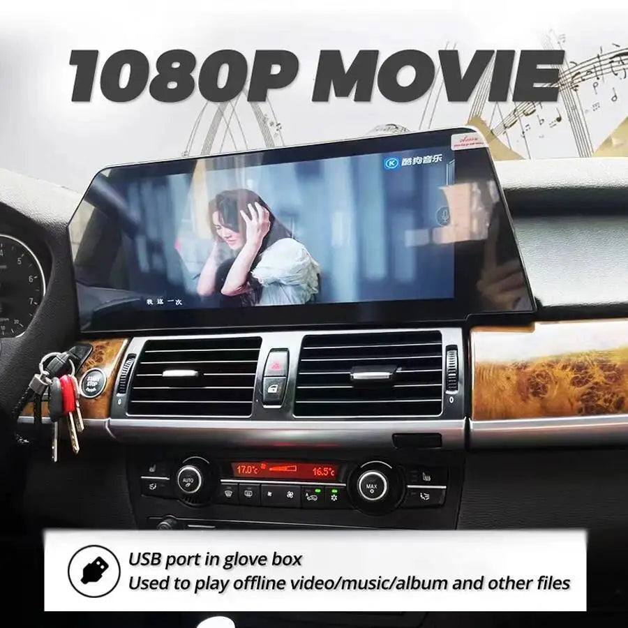 12.3" 256G Blade Screen CarPlay For BMW X5 F15 X6 F16 2013 - 2018 Android 13 Qualcomm Mult | AUTOKITSHOP