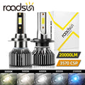 roadsun Turbo H7 Led H4 H1 H11 HB3 9005 HB4 9006 Car Lamp Headlight Bulbs Auto Fog Lights