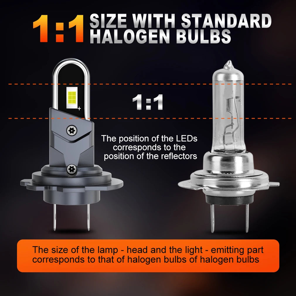 XSTORM H4 LED Headlight Canbus H7 H11 9005 9006 LED Light Bulbs With Fan Turbo Lamps U-Sha