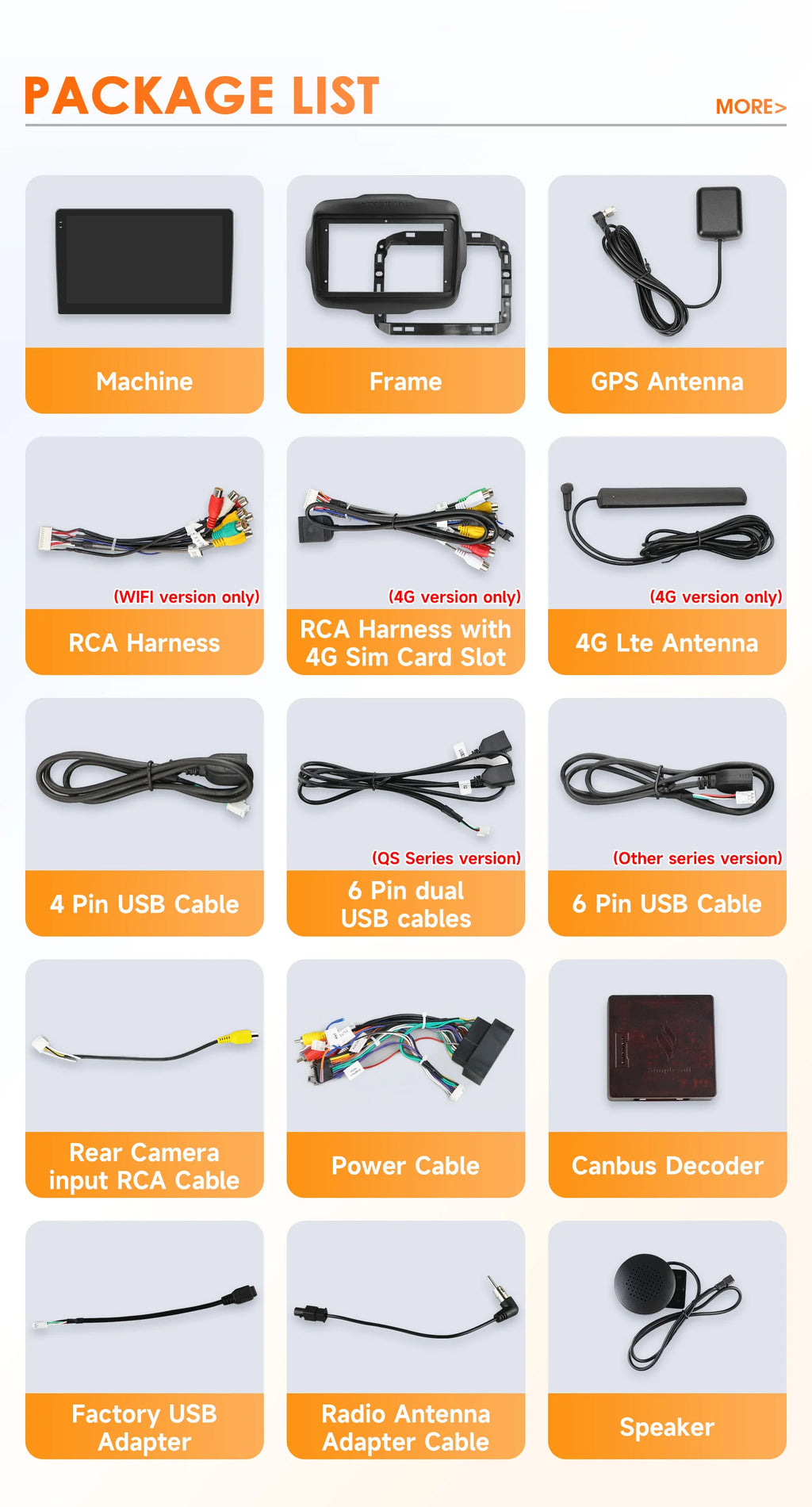 8Core bySnapdragon 6115 byQualcomm Car radio For Jeep Renegade 2016-2020 Wireless Carplay