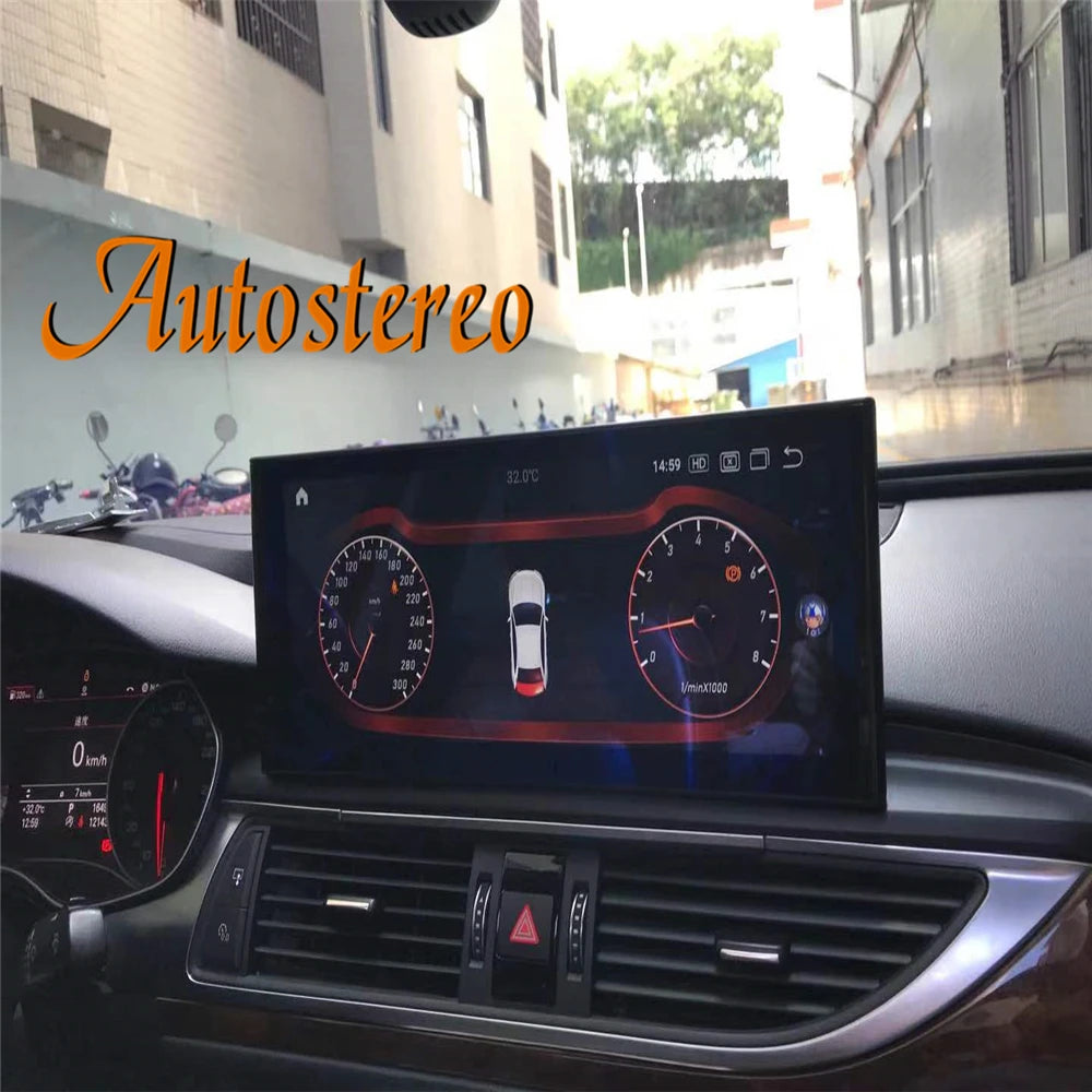 12.3 Inch Carplay For Audi A6 2012-2018 A7 Android 13 Radio Car GPS Navigation Radio Tape