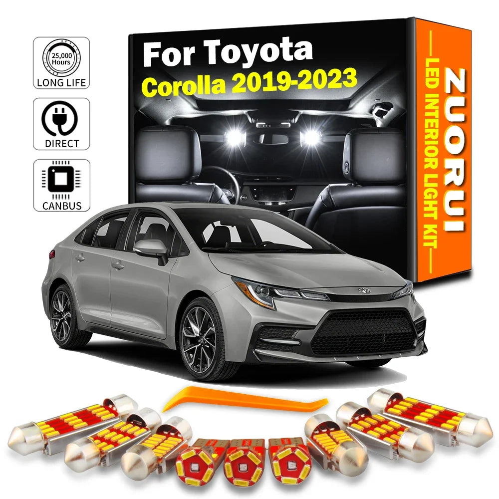 11-Piece LED Interior Light Kit for Toyota Corolla - Canbus Error-Free Bulbs | AUTOKITSHOP
