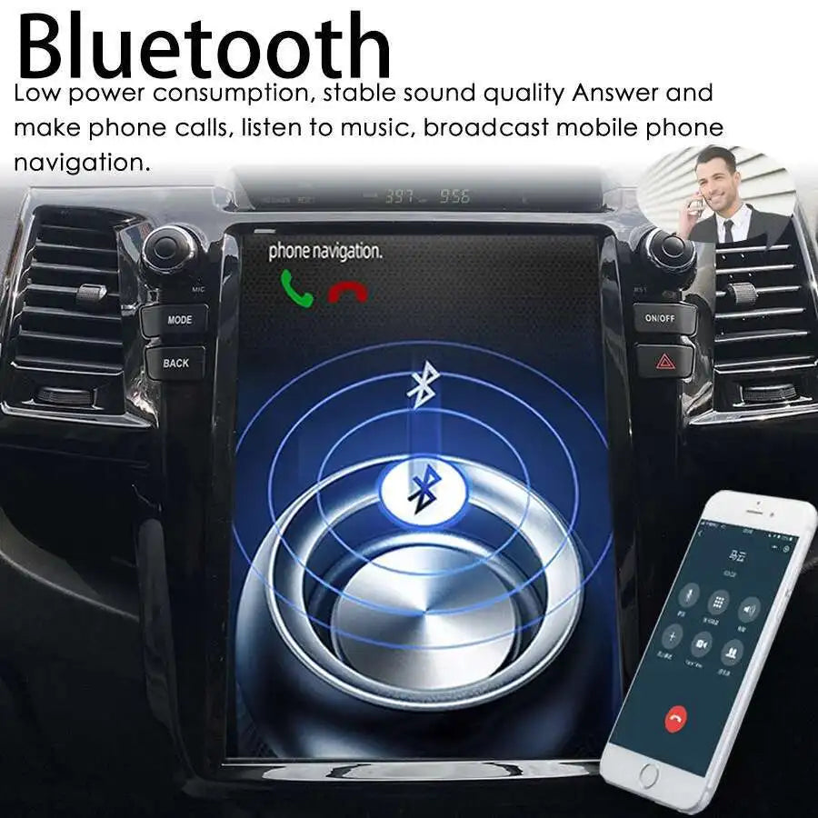 NaviRider 12 inch Android 14 Tesla Screen Car Multimedia Player For Toyota Fortuner Hilux  | AUTOKITSHOP