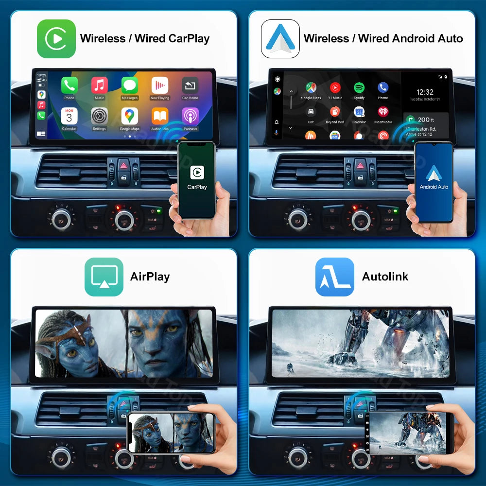 12.3'' Ultra-thin Wireless CarPlay Touch Screen Multimedia Display For BMW 3 Series E90 E9 | AUTOKITSHOP