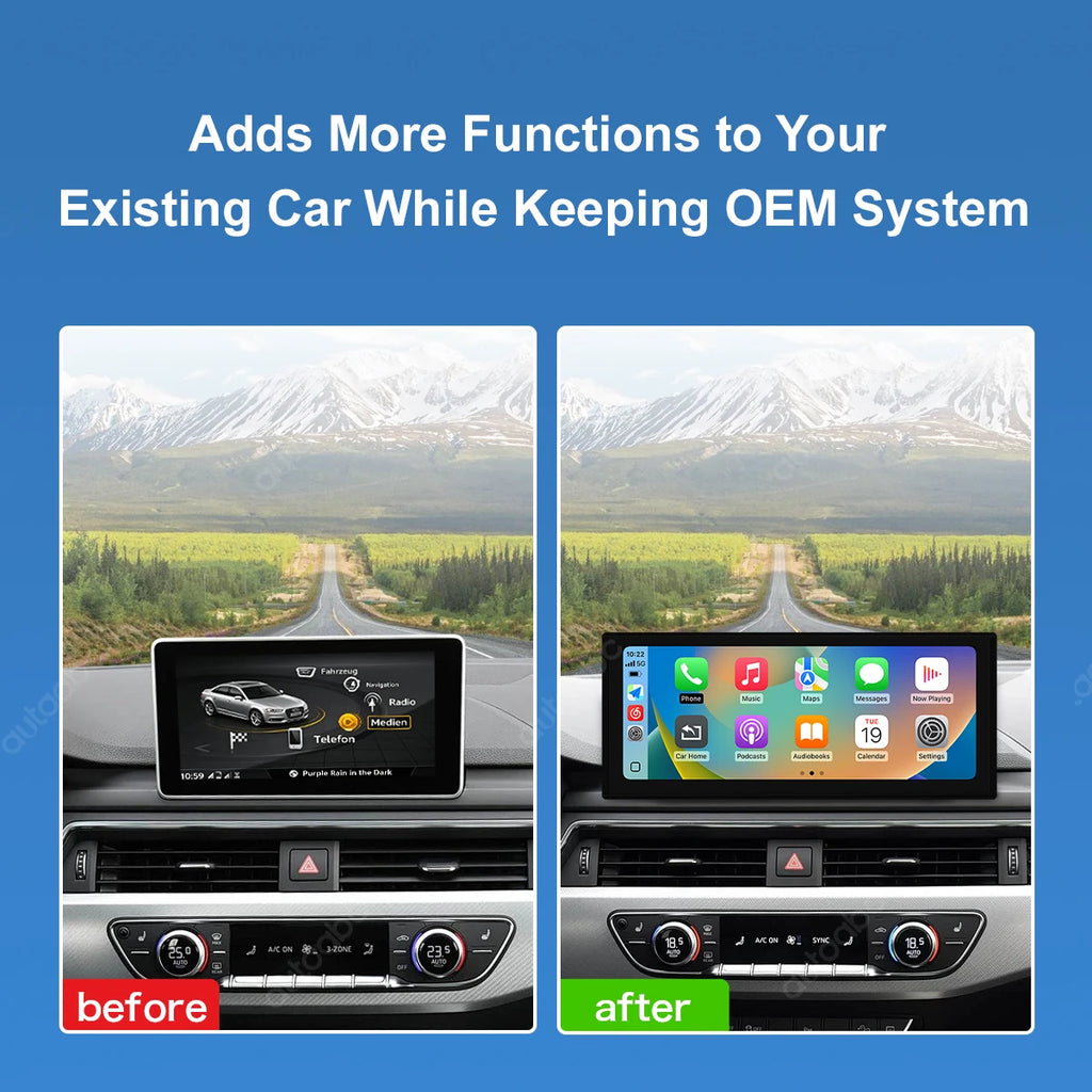 12.3'' Ultra-thin Multimedia Display Touch Screen For Audi A4 S4 A5 S5 2017-2020 MIB/MIB2  | AUTOKITSHOP