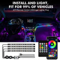 RGB - Ambient Light - App Control - Car Interior Lighting
