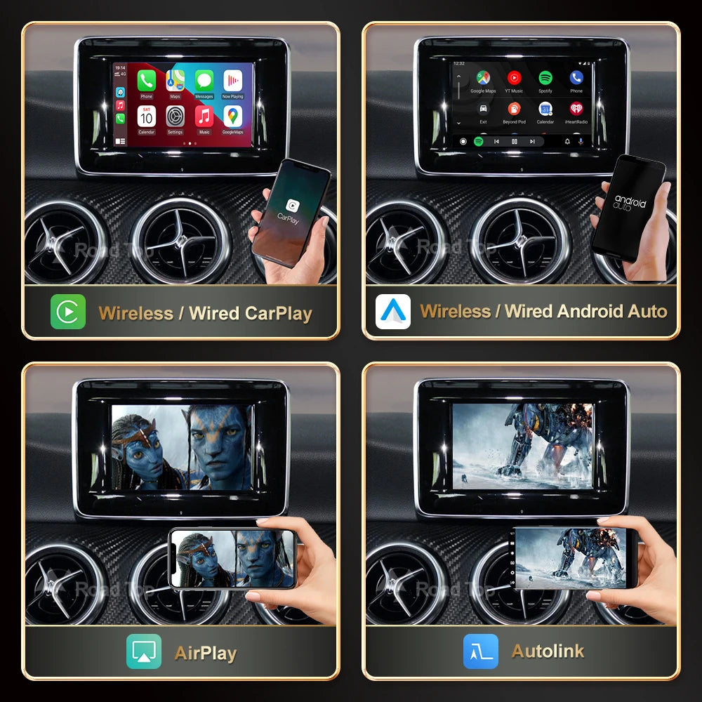 Carplay Wireless for Mercedes Benz A W176 GLA CLA B C Class W204 2011-2015 NTG 4.5 4.7 Mir