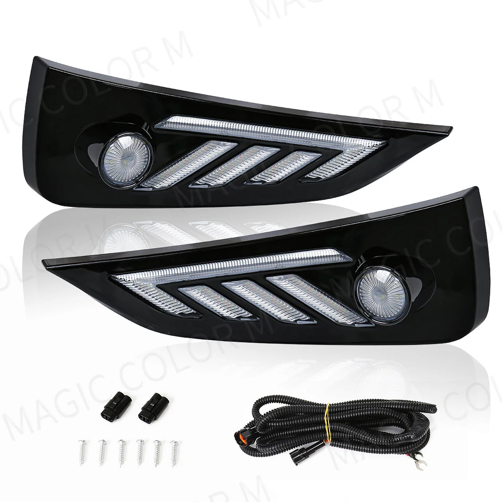 For MG MG5 2021 2022 Morris Garages LED Daytime Running Lights DRL Fog Lamps Turn Signal W | AUTOKITSHOP