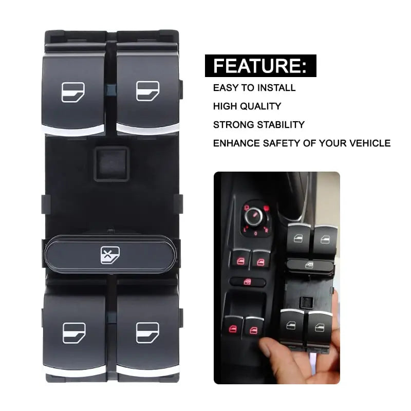 Master Power Window Switch Front Left Side 5ND959857 For Volkswagen VW Jetta Pas for Volkswagen 2005-2014 - Automotive L