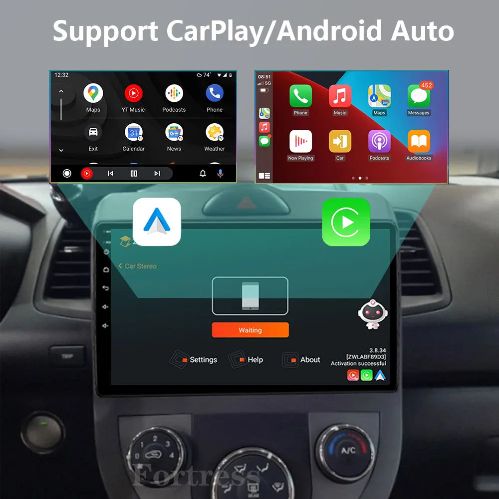 Android 16 Auto Car Radio For Kia Soul 1 AM 2008 -2013 GPS Navigation Stereo Multimedia Vi