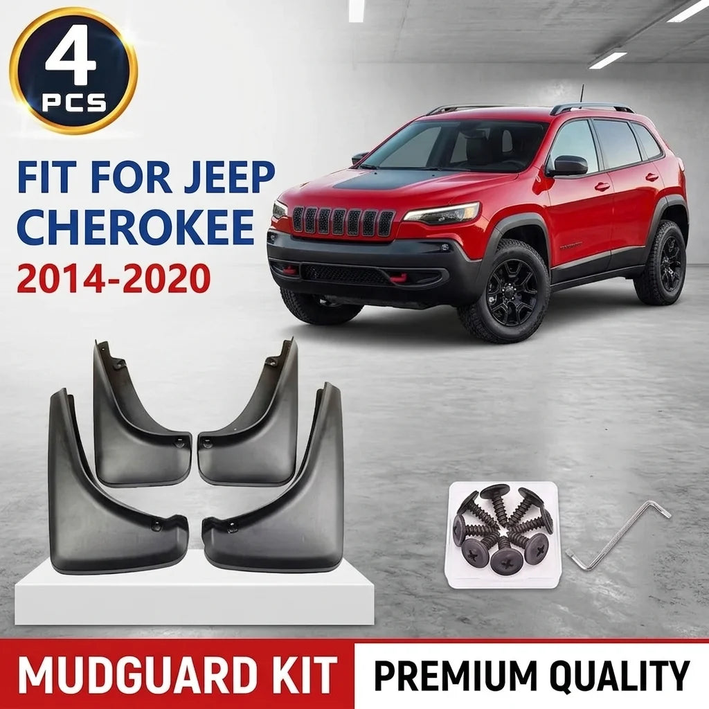 For Jeep Cherokee KL 2014~2020 2015 2016 2017 2018 2019 Tire Fender Mud Flap Guard Mudflap | AUTOKITSHOP