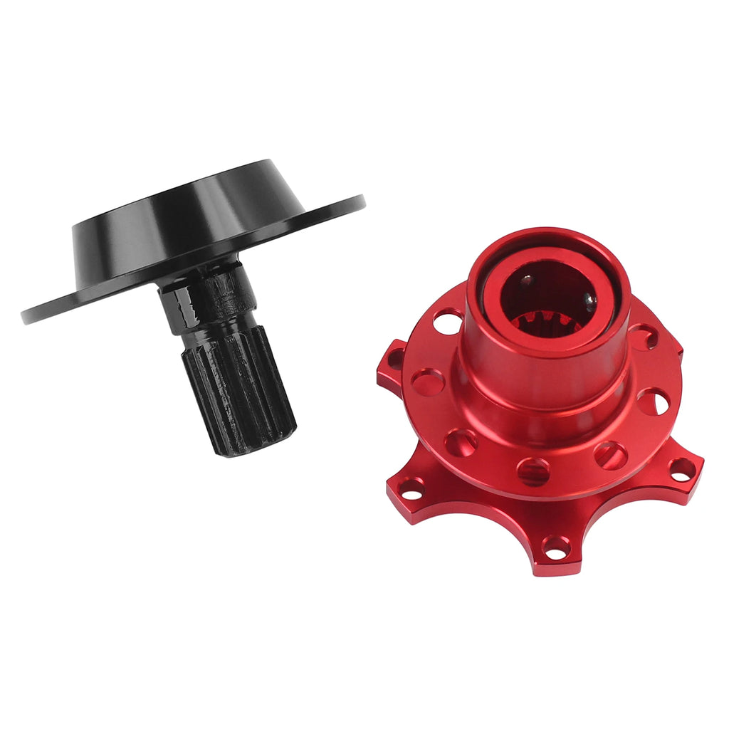 6 Hole Steering Wheel Quick Release Kit Universal Aluminum Snap‑Off Removable Hub Adapter Racing - Automotive LED Light