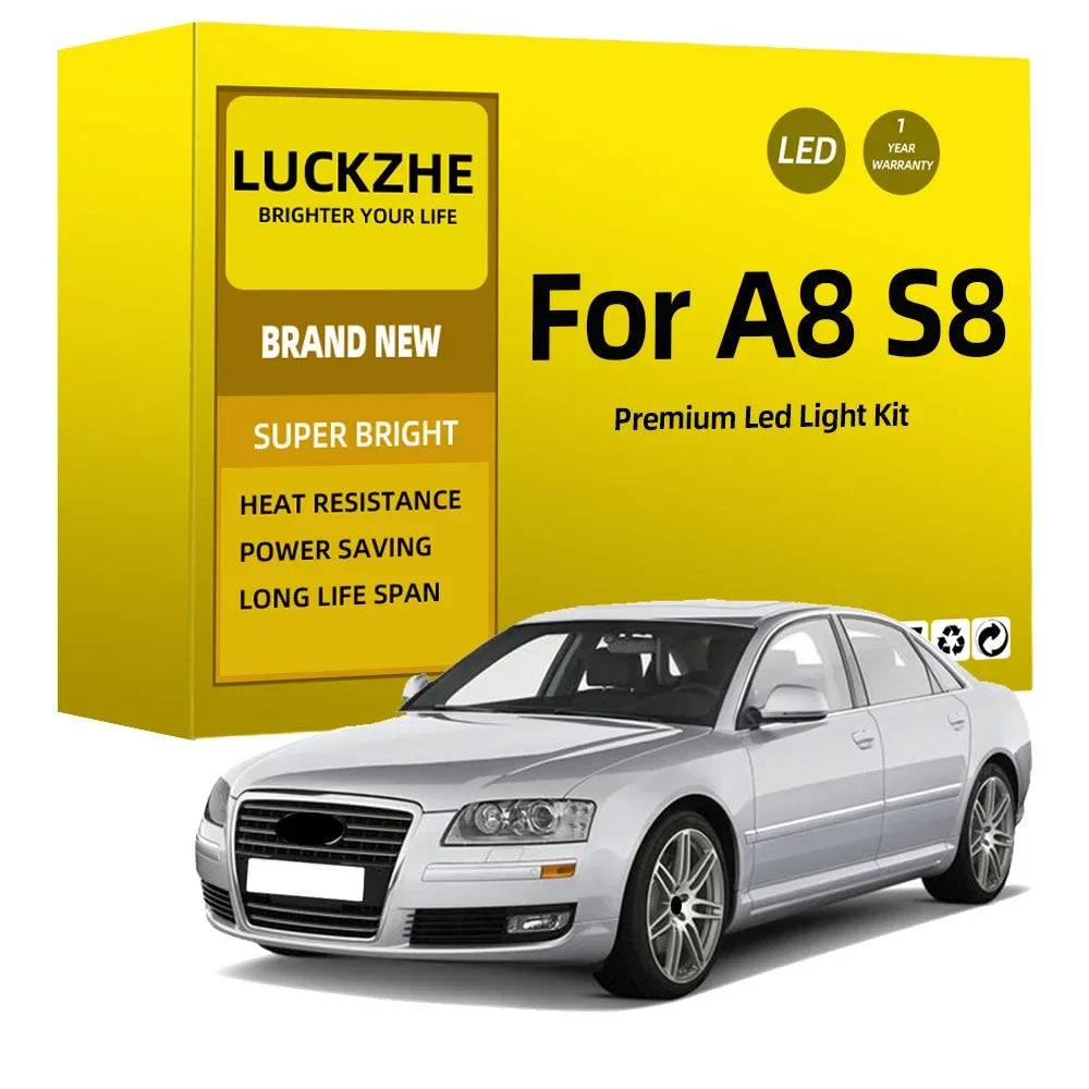 LED Interior Light Kit for Audi A8 S8 D2 D3 1997-2004 - Canbus Dome Map Door Trunk Bulbs | AUTOKITSHOP