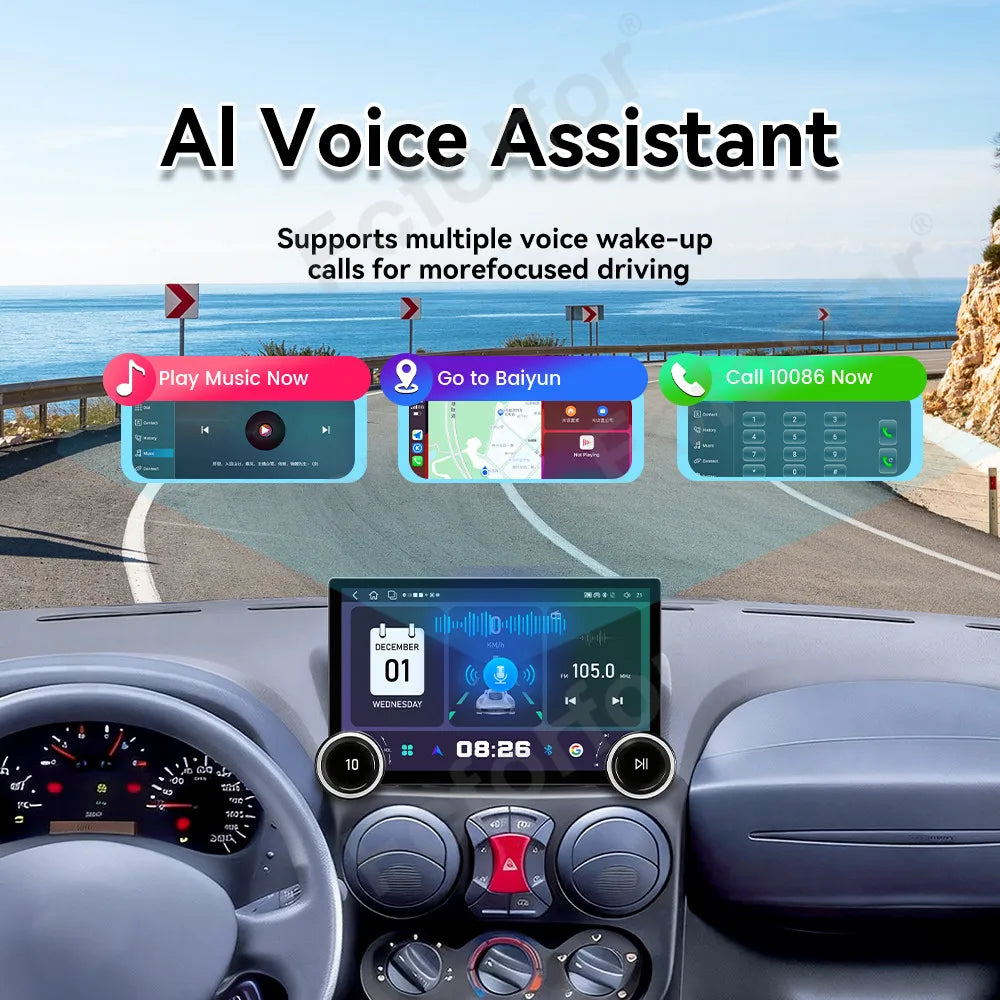 11.5 Inch HD Large Touch Screen Android 15 Car Radio Wireless CarPlay GPS Navigation Stere