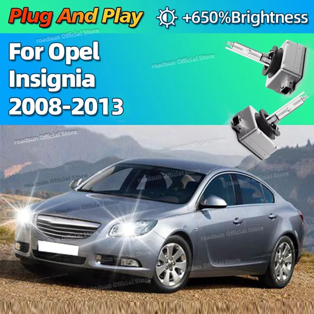 HID D1S Bulbs Xenon Headlight 6000K Replace Headlamp For Opel Insignia 2008 2009 2010 2011