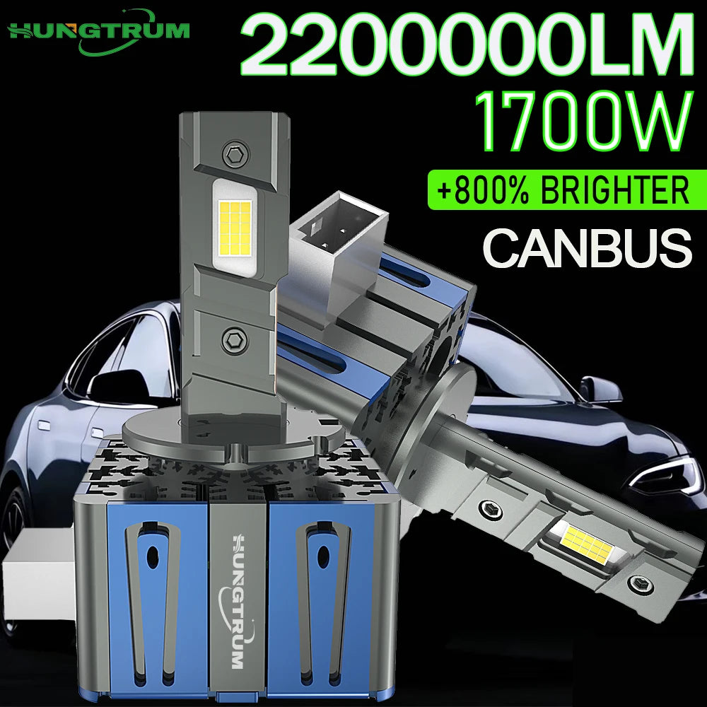 D1S D3S D2S LED High Power CANBUS Headlight Bulbs Xenon 2200000LM Super Bright D4S D1R D3R