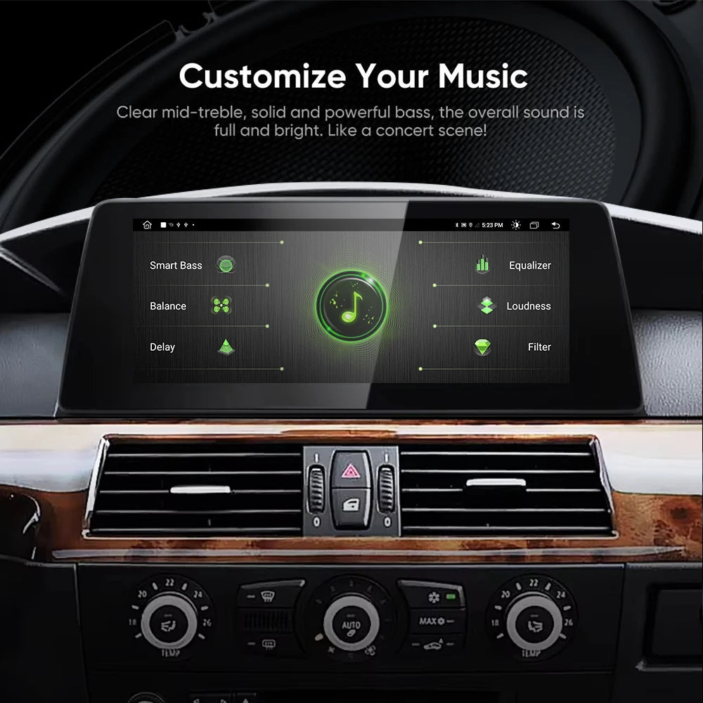 10.25INCH For BMW 3-5 Series E90 E91 E60 E61 Android 14 Wireless Carplay Car Multimedia Ra